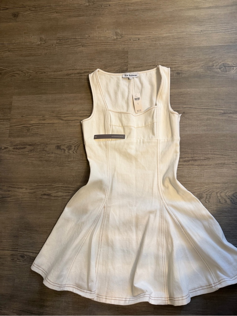 En Saison Sleeveless Square-Neck Dress from Anthropologie